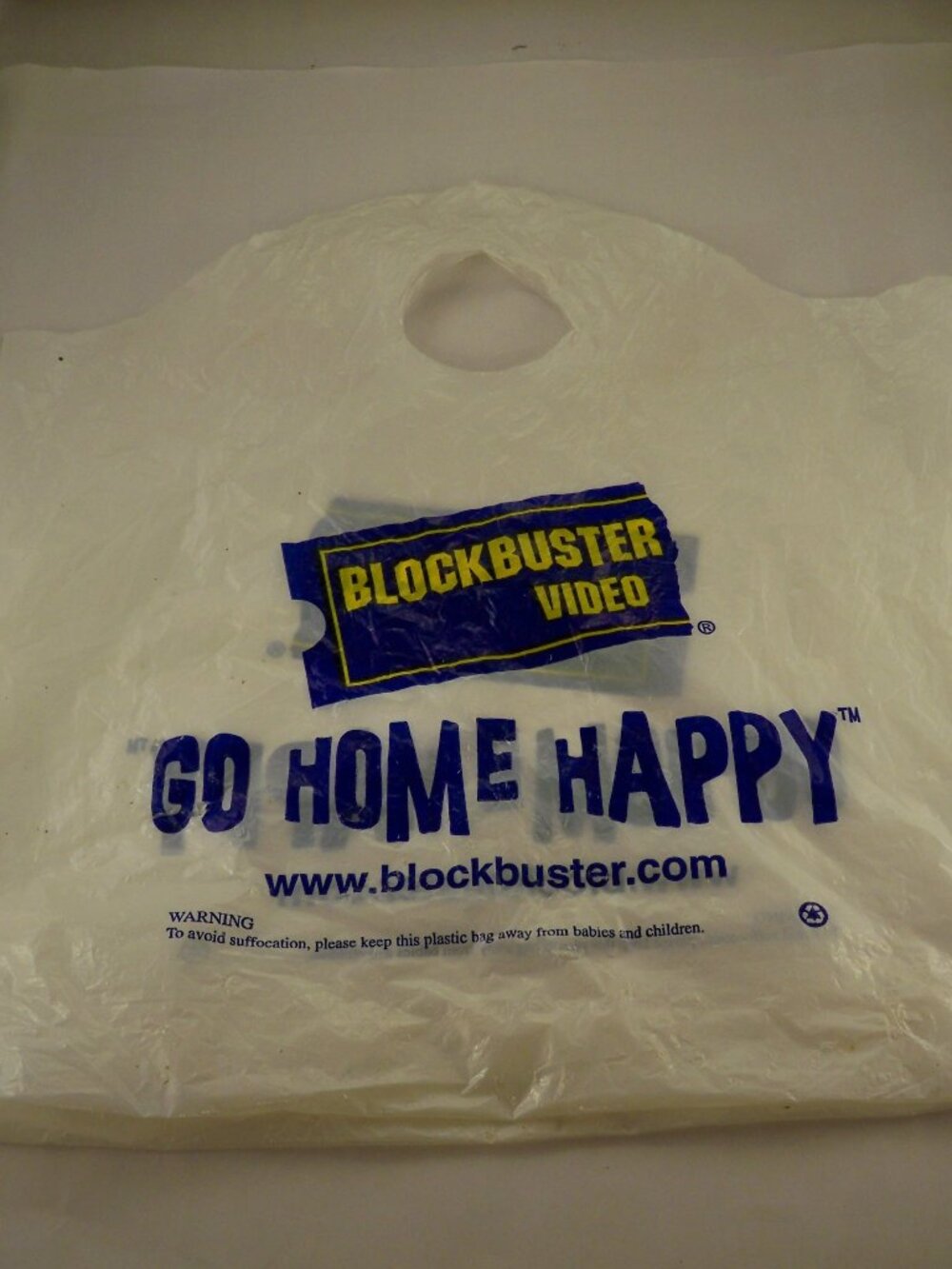 Vintage Blockbuster Video Go Home Happy *Bag